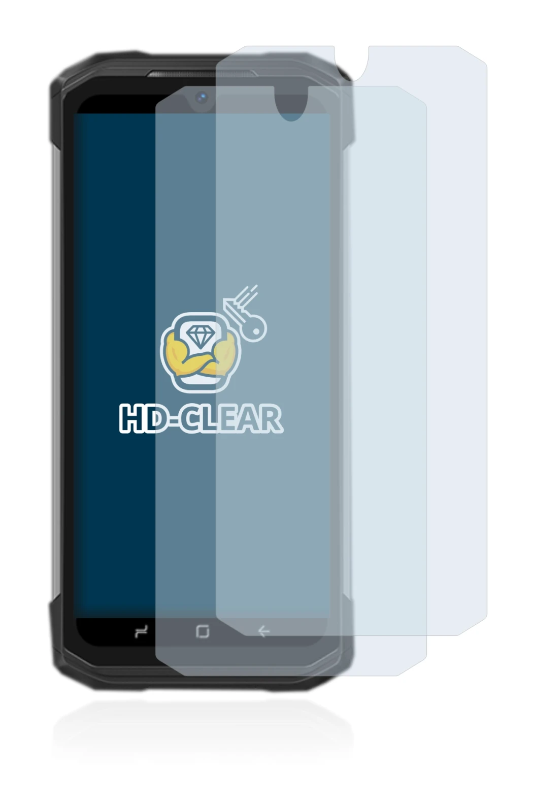 Imagen del dispositivo Doogee S98 Pro con una amplia variedad de protectores de pantalla.