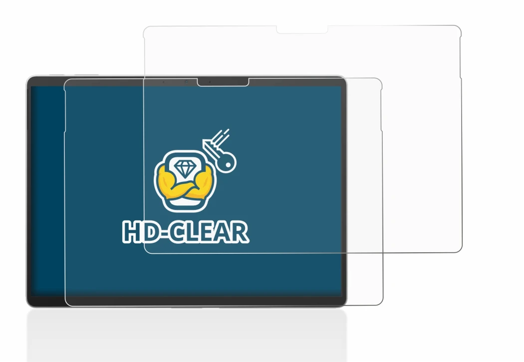 Imagen del dispositivo Microsoft Surface Pro 9 con una amplia variedad de protectores de pantalla.