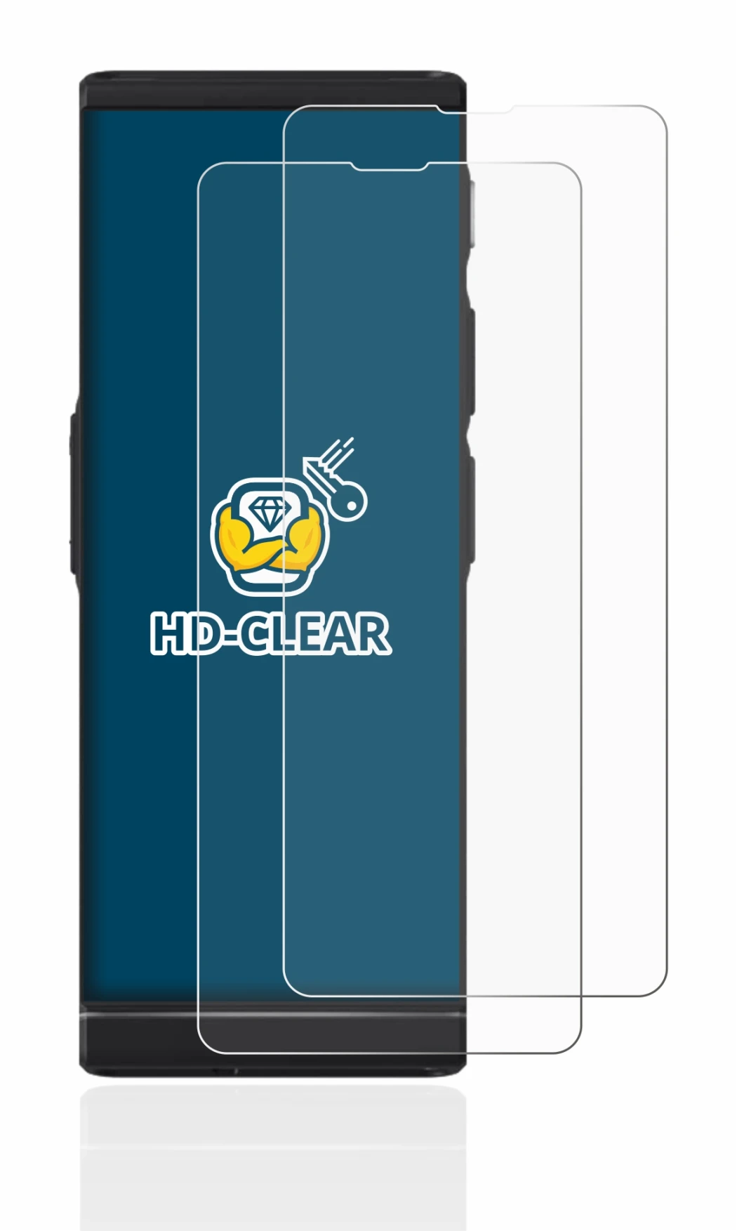 Imagen del dispositivo Vasco Translator V4 con una amplia variedad de protectores de pantalla.