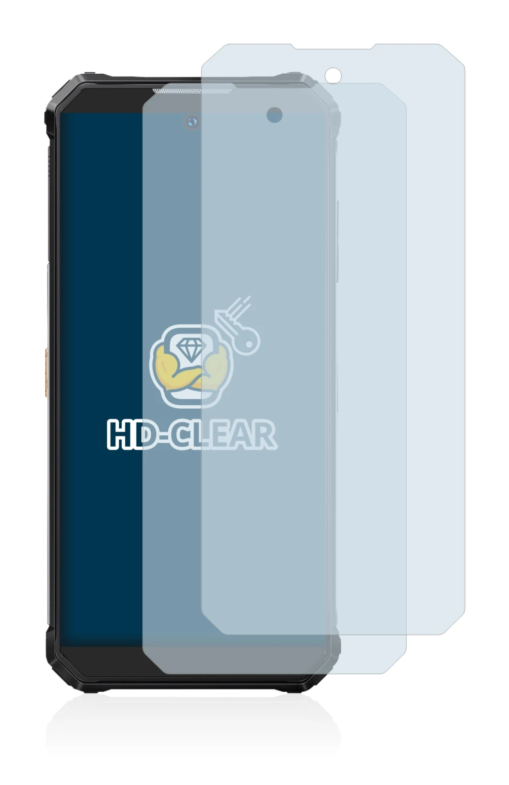 Imagen del dispositivo Oukitel WP19 con una amplia variedad de protectores de pantalla.