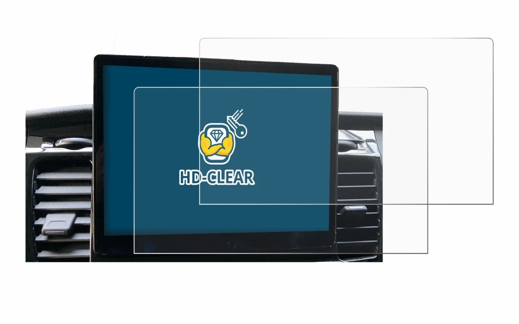 Imagen del dispositivo Ford Transit SYNC 4 con una amplia variedad de protectores de pantalla.