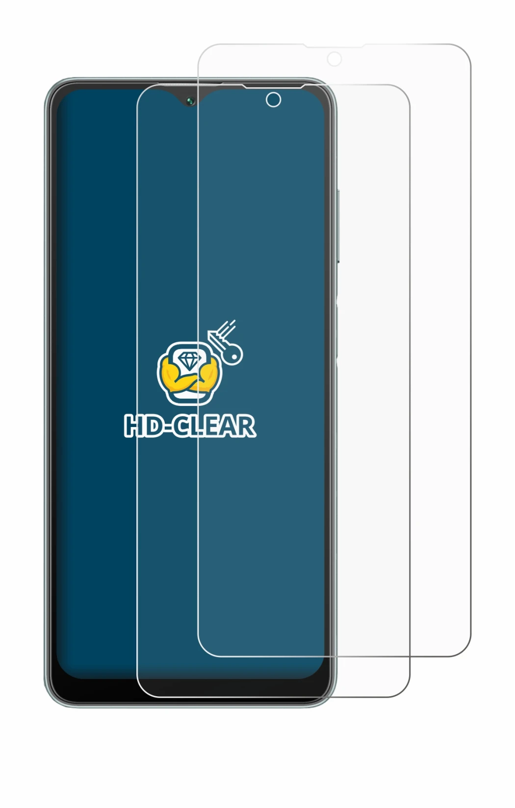 Imagen del dispositivo Blackview A53 con una amplia variedad de protectores de pantalla.