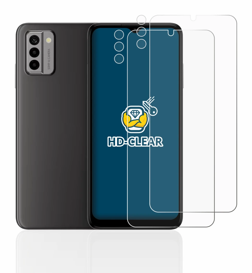 Imagen del dispositivo Nokia G22 (Frontal+Cámara) con una amplia variedad de protectores de pantalla.