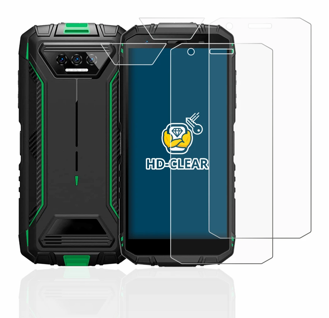Imagen del dispositivo Doogee S41 Pro (Frontal+Cámara) con una amplia variedad de protectores de pantalla.