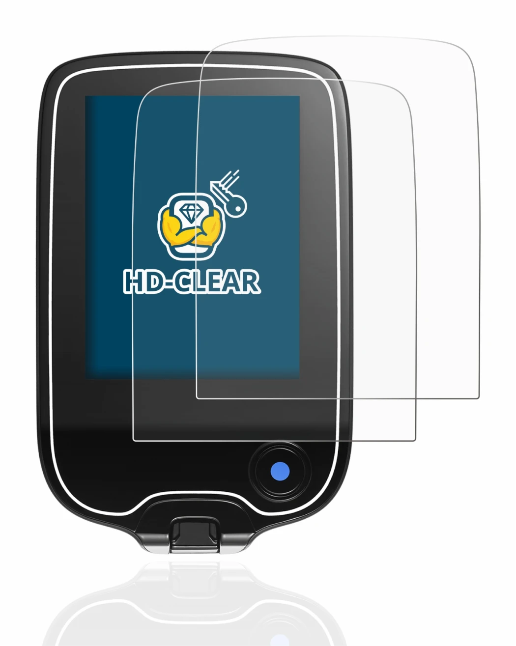 Imagen del dispositivo Freestyle Libre 3 con una amplia variedad de protectores de pantalla.
