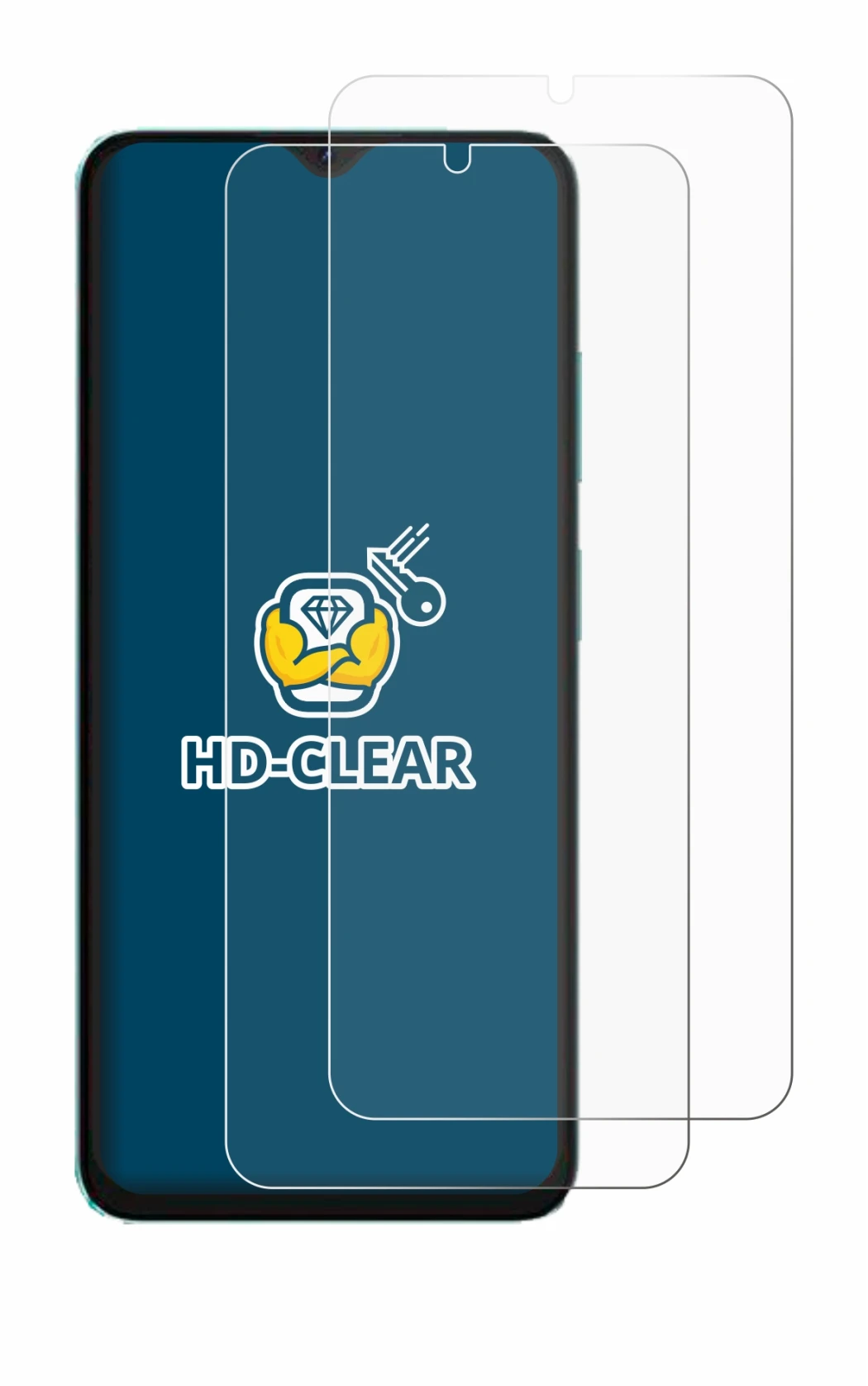 Imagen del dispositivo Oscal C70 con una amplia variedad de protectores de pantalla.