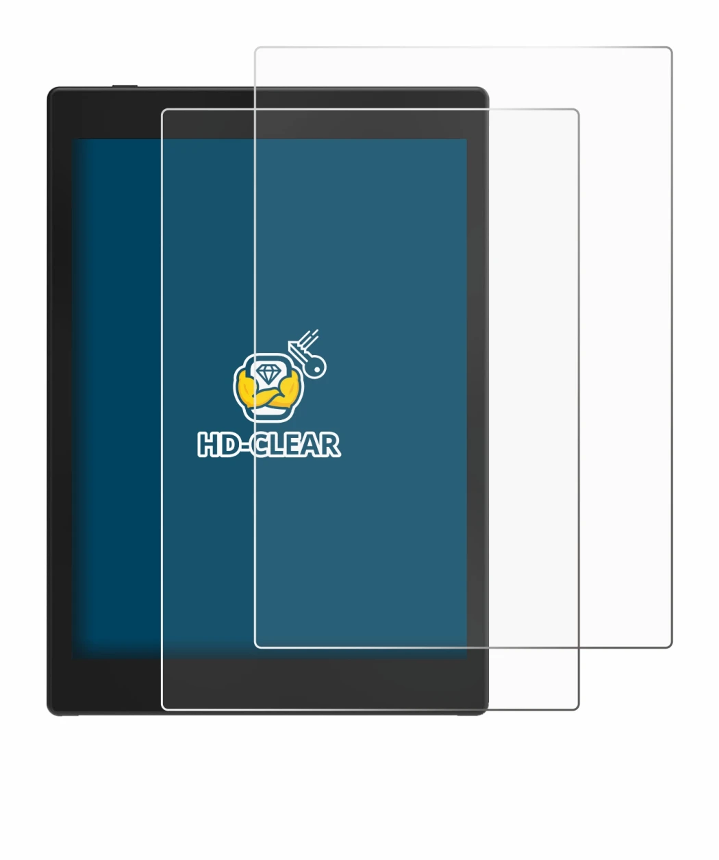 Imagen del dispositivo Boox Tab Mini C con una amplia variedad de protectores de pantalla.