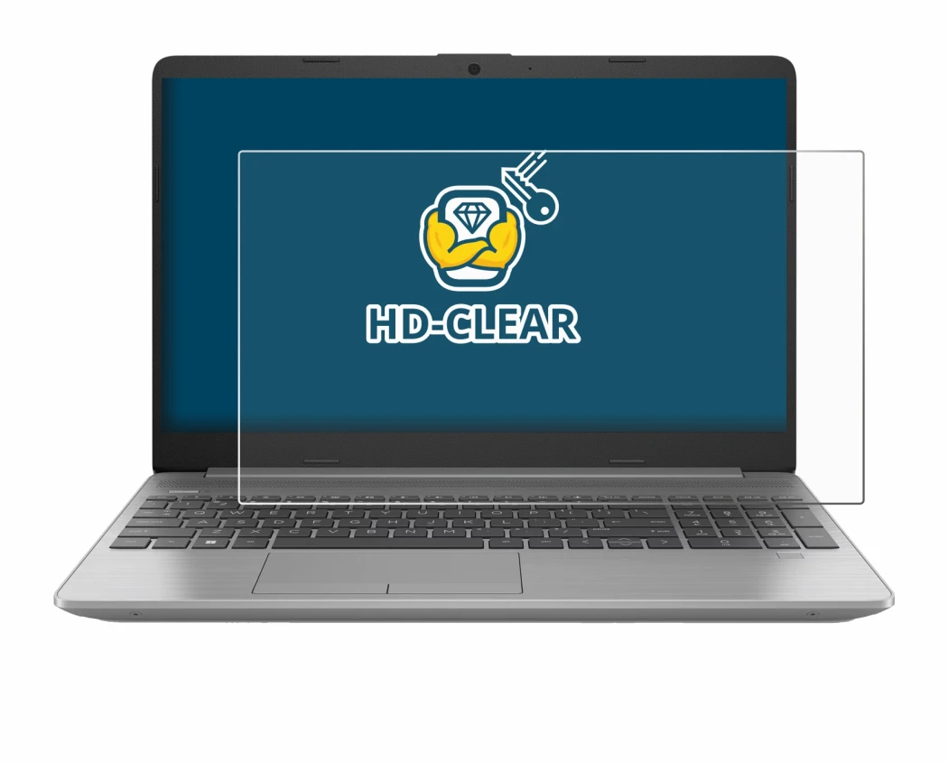 Imagen del dispositivo HP 250 G9 con una amplia variedad de protectores de pantalla.