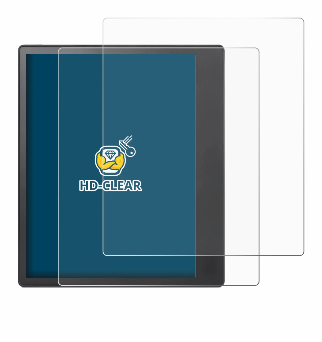 Imagen del dispositivo Kobo Elipsa 2E con una amplia variedad de protectores de pantalla.