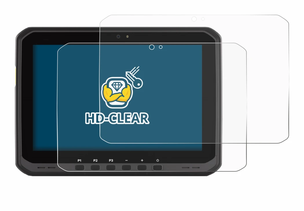 Imagen del dispositivo Zebra ET65 con una amplia variedad de protectores de pantalla.