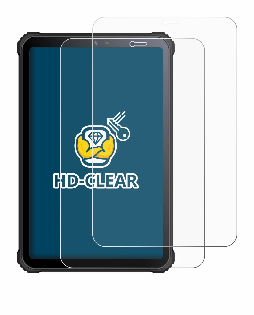 Imagen del dispositivo Oukitel RT3 con una amplia variedad de protectores de pantalla.