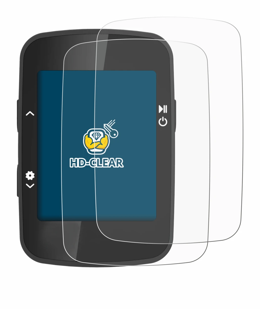 Imagen del dispositivo CooSpo BC26 con una amplia variedad de protectores de pantalla.
