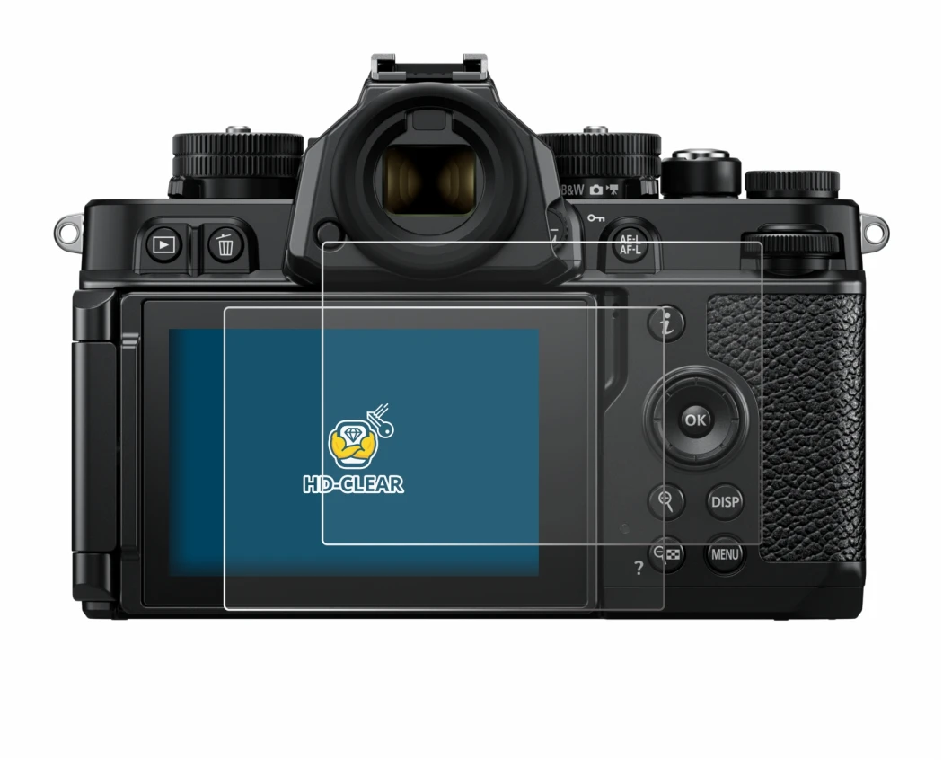 Imagen del dispositivo Nikon Z F con una amplia variedad de protectores de pantalla.
