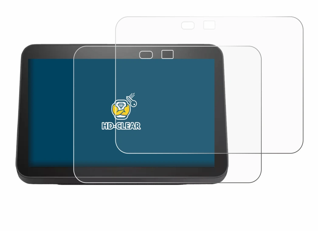 Imagen del dispositivo Amazon Echo Show 8 2023 (3a Gen.) con una amplia variedad de protectores de pantalla.