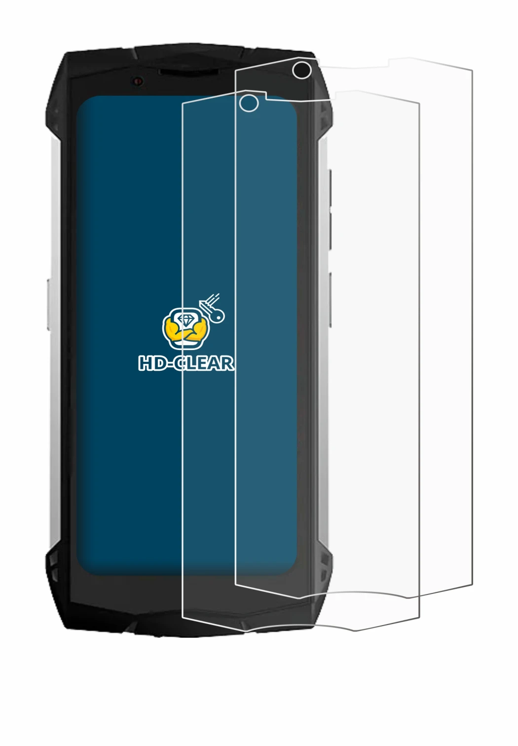 Imagen del dispositivo Doogee S Mini con una amplia variedad de protectores de pantalla.