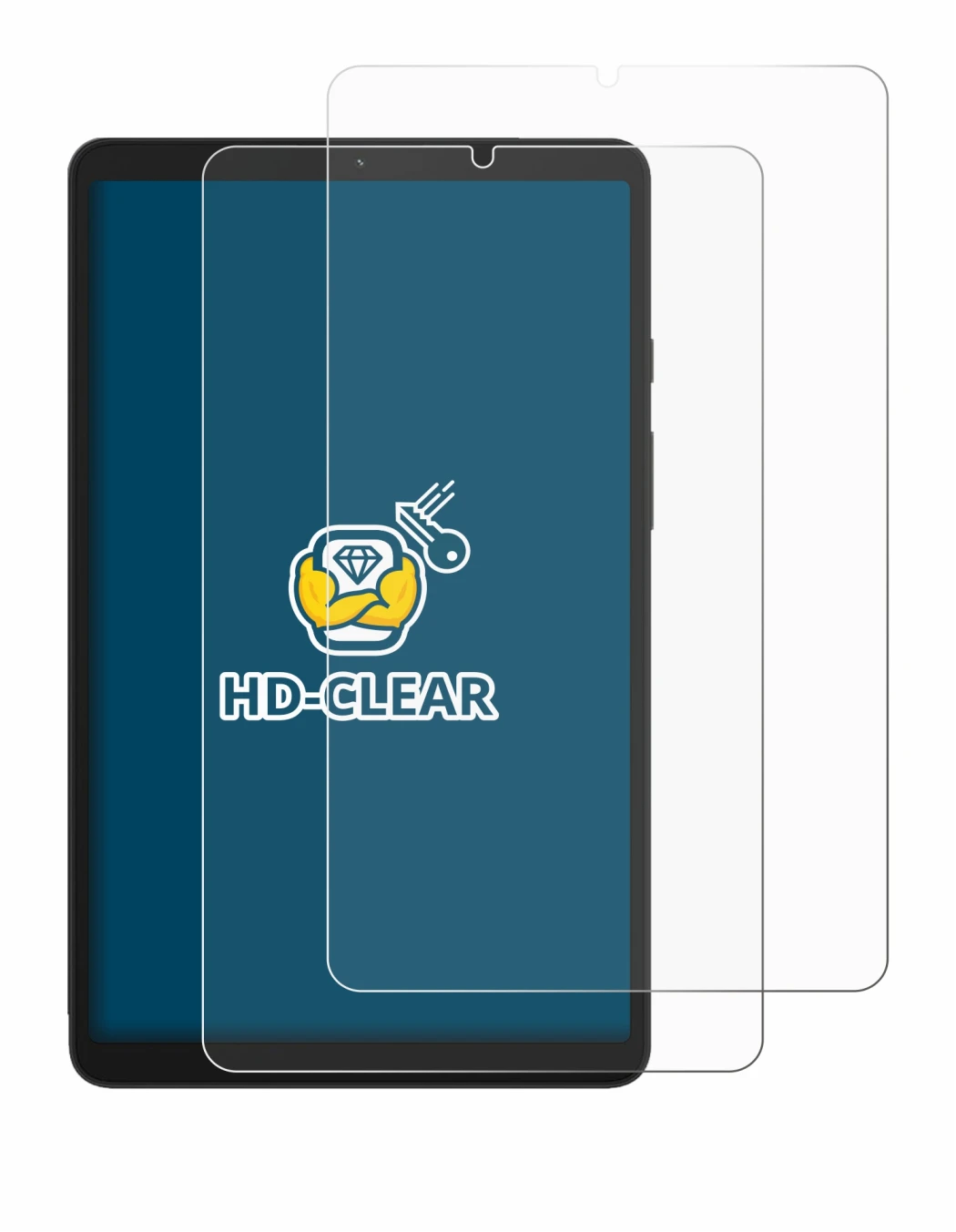 Imagen del dispositivo Samsung Galaxy Tab A9 LTE con una amplia variedad de protectores de pantalla.