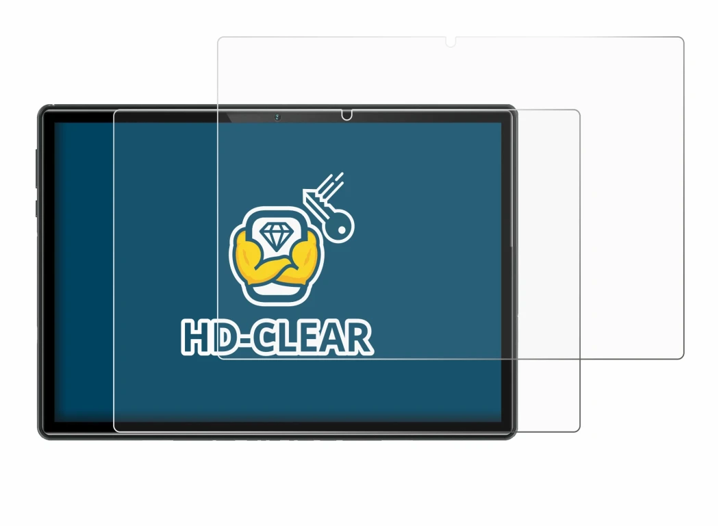 Imagen del dispositivo Doogee U10 con una amplia variedad de protectores de pantalla.
