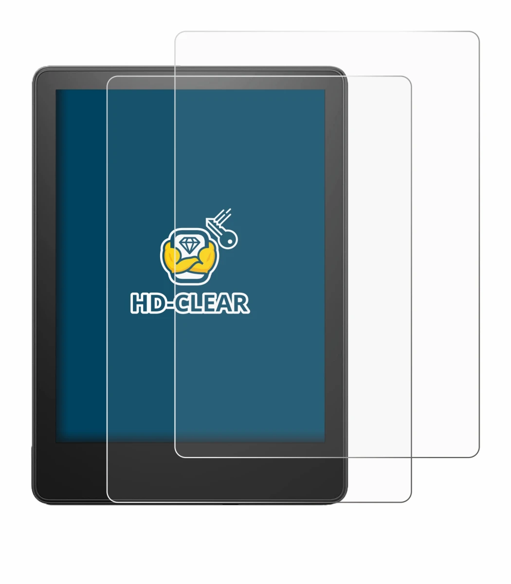 Imagen del dispositivo Amazon Kindle Paperwhite 2023 (11a Gen.) con una amplia variedad de protectores de pantalla.