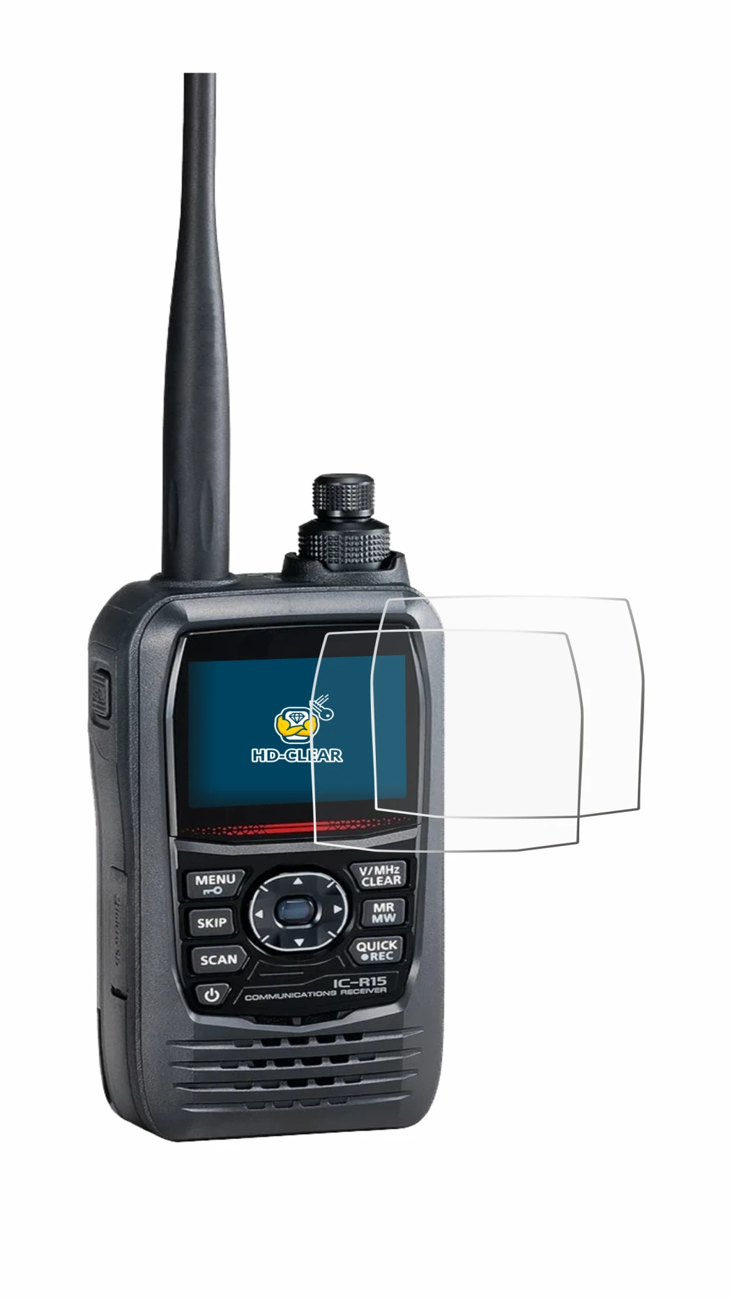 Imagen del dispositivo Icom IC-R15 con una amplia variedad de protectores de pantalla.