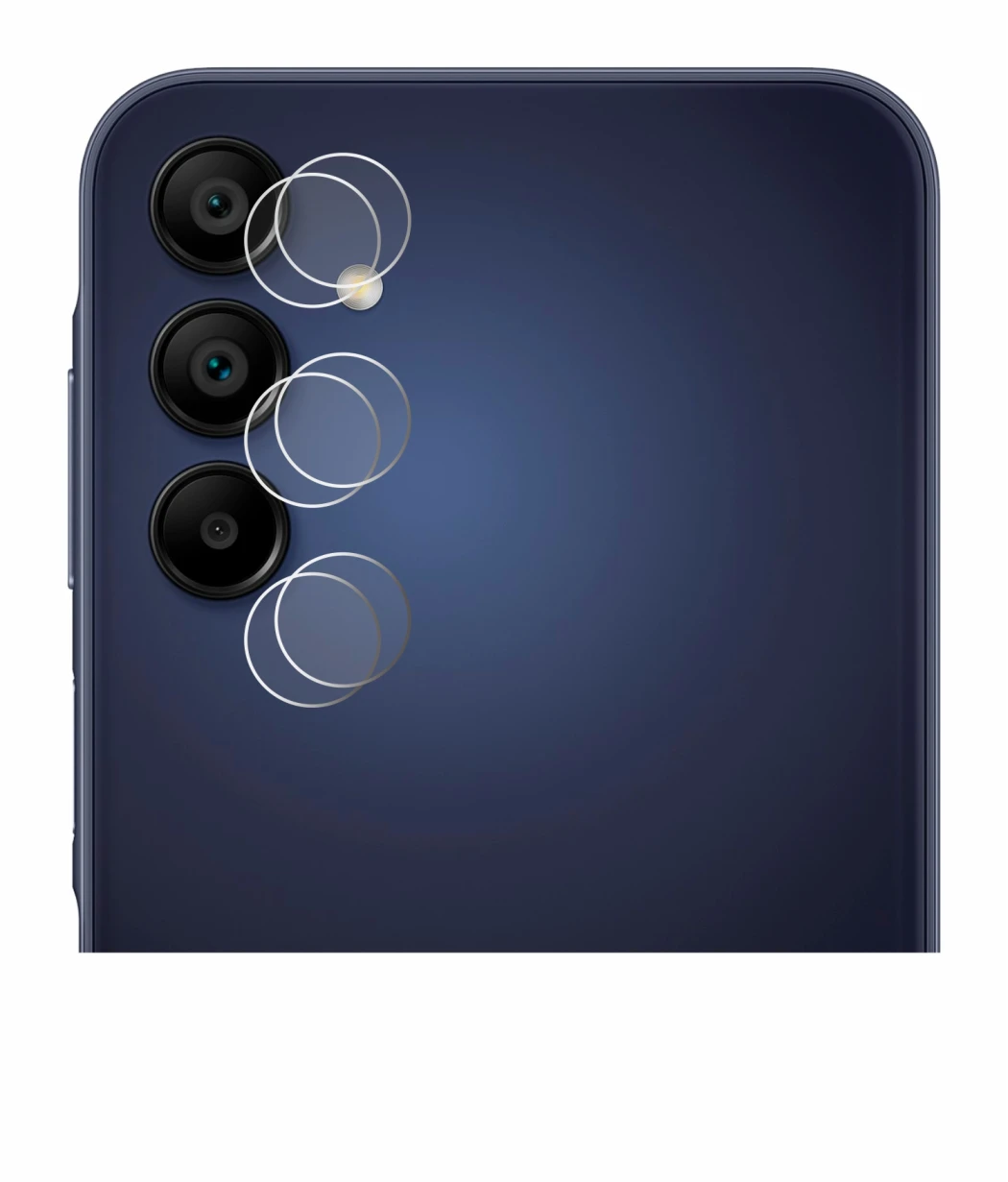Imagen del dispositivo Samsung Galaxy A15 (SÓLO Cámara) con una amplia variedad de protectores de pantalla.