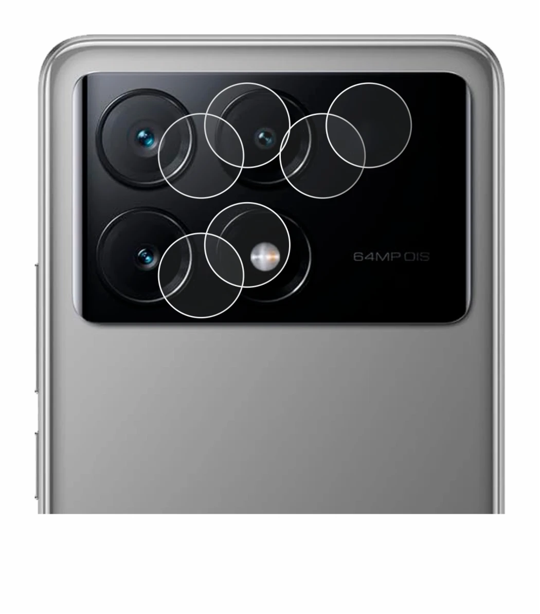 Imagen del dispositivo Xiaomi Poco X6 Pro (SÓLO Cámara) con una amplia variedad de protectores de pantalla.