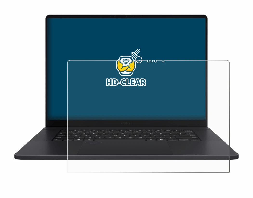 Imagen del dispositivo ASUS ProArt P16 con una amplia variedad de protectores de pantalla.