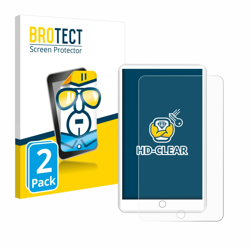 Parte frontal de un envase de producto con el logotipo de la marca BROTECT. Al lado se muestra el dispositivo Mechen H1 con su