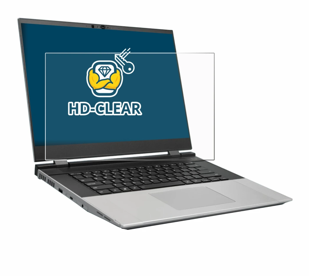 Imagen del dispositivo Framework Laptop 16 con una amplia variedad de protectores de pantalla.