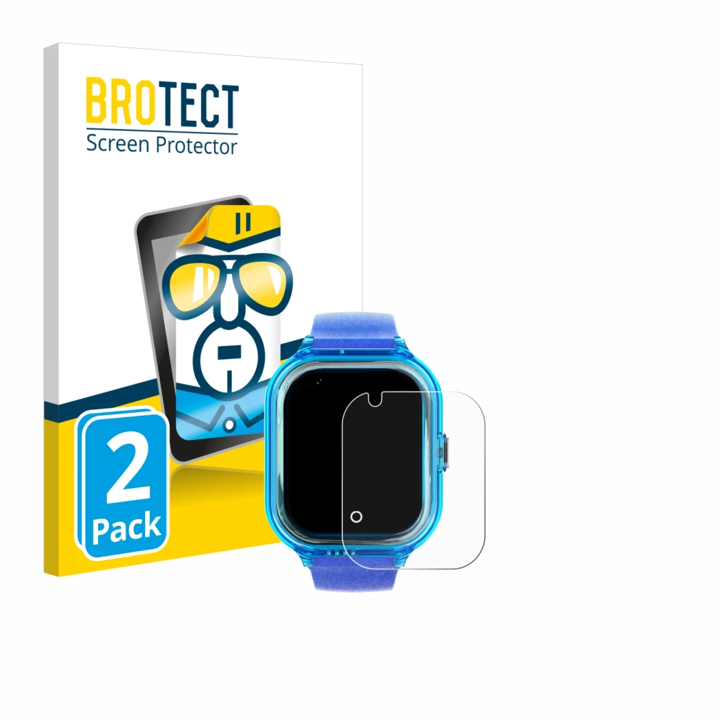 Parte frontal de un envase de producto con el logotipo de la marca BROTECT. Al lado se muestra el dispositivo SaveFamily Enjoy