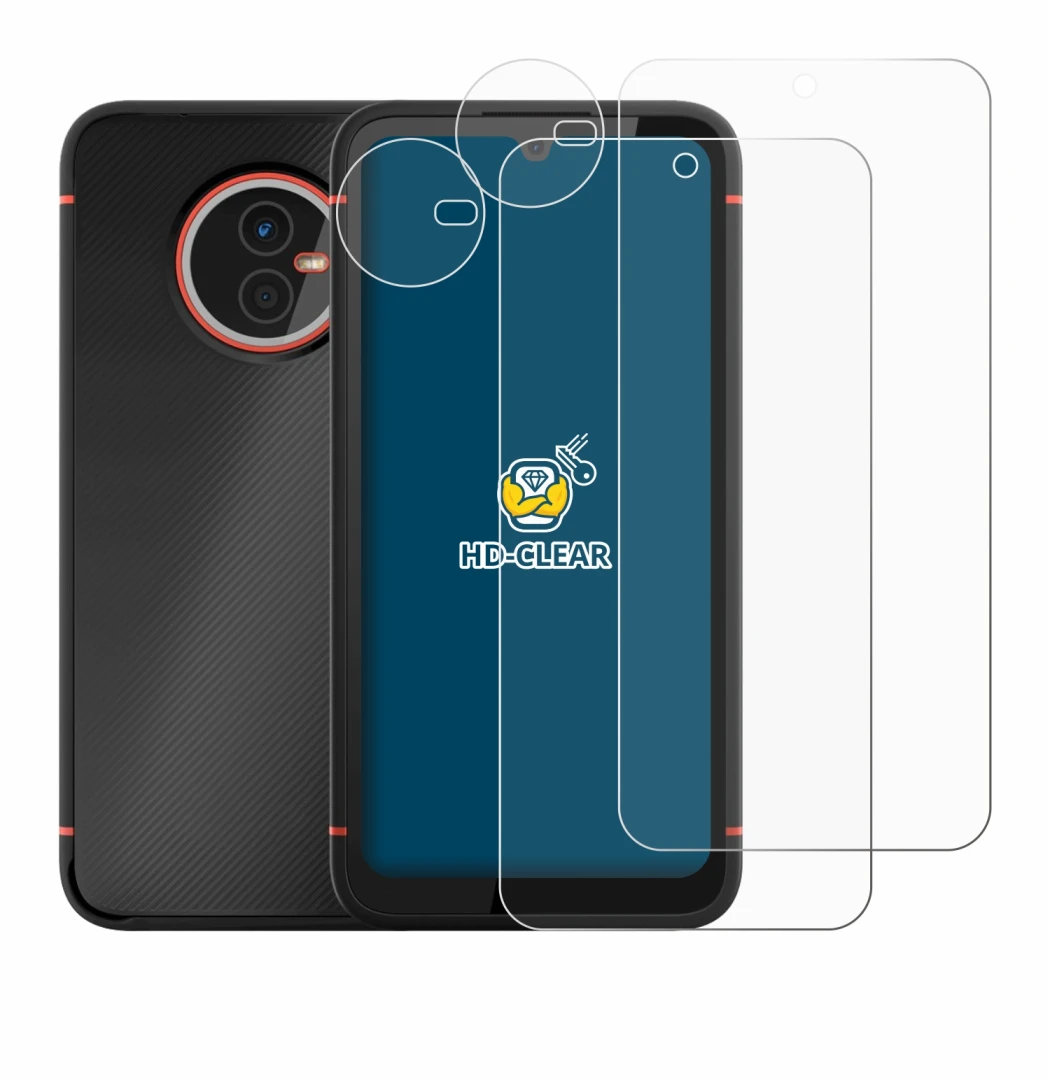Imagen del dispositivo Gigaset GX4 Pro (Frontal+Cámara) con una amplia variedad de protectores de pantalla.