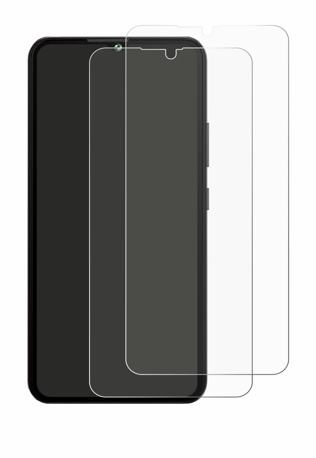 Imagen del dispositivo Cubot A10 con una amplia variedad de protectores de pantalla.