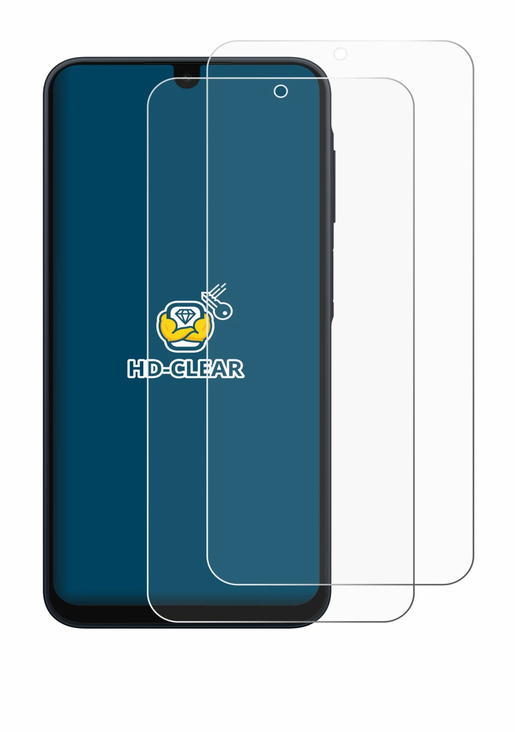 Imagen del dispositivo Samsung Galaxy A16 5G con una amplia variedad de protectores de pantalla.