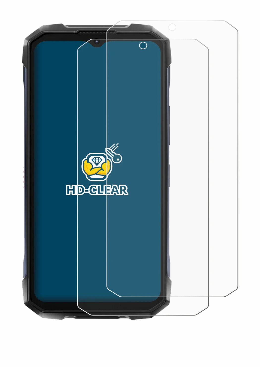 Imagen del dispositivo Hotwav Hyper 7 Pro con una amplia variedad de protectores de pantalla.