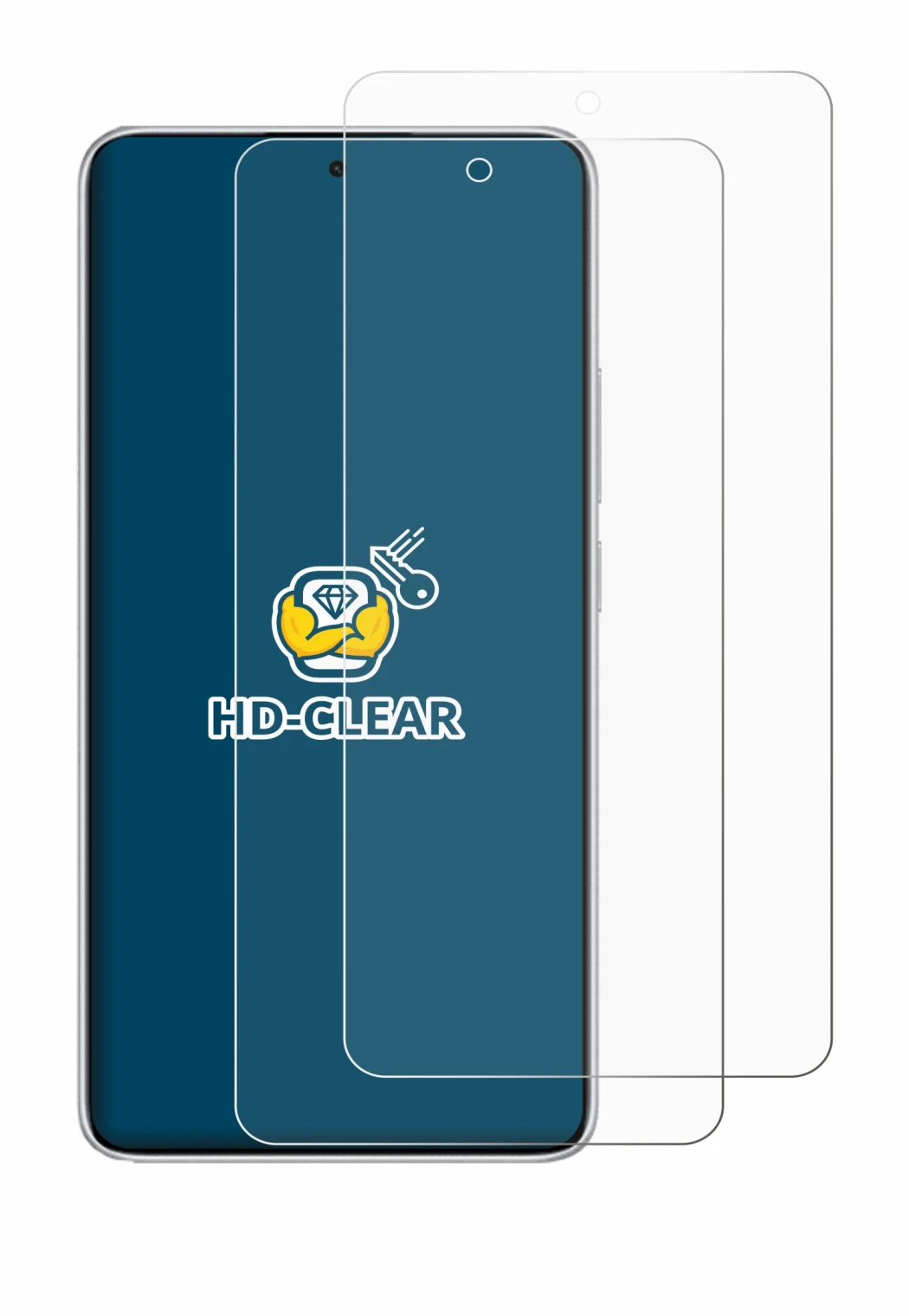 Imagen del dispositivo Xiaomi Redmi Note 14 con una amplia variedad de protectores de pantalla.