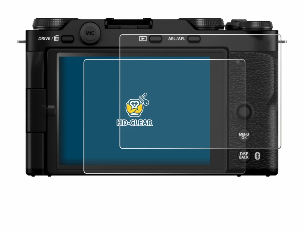 Imagen del dispositivo Fujifilm X-M5 con una amplia variedad de protectores de pantalla.