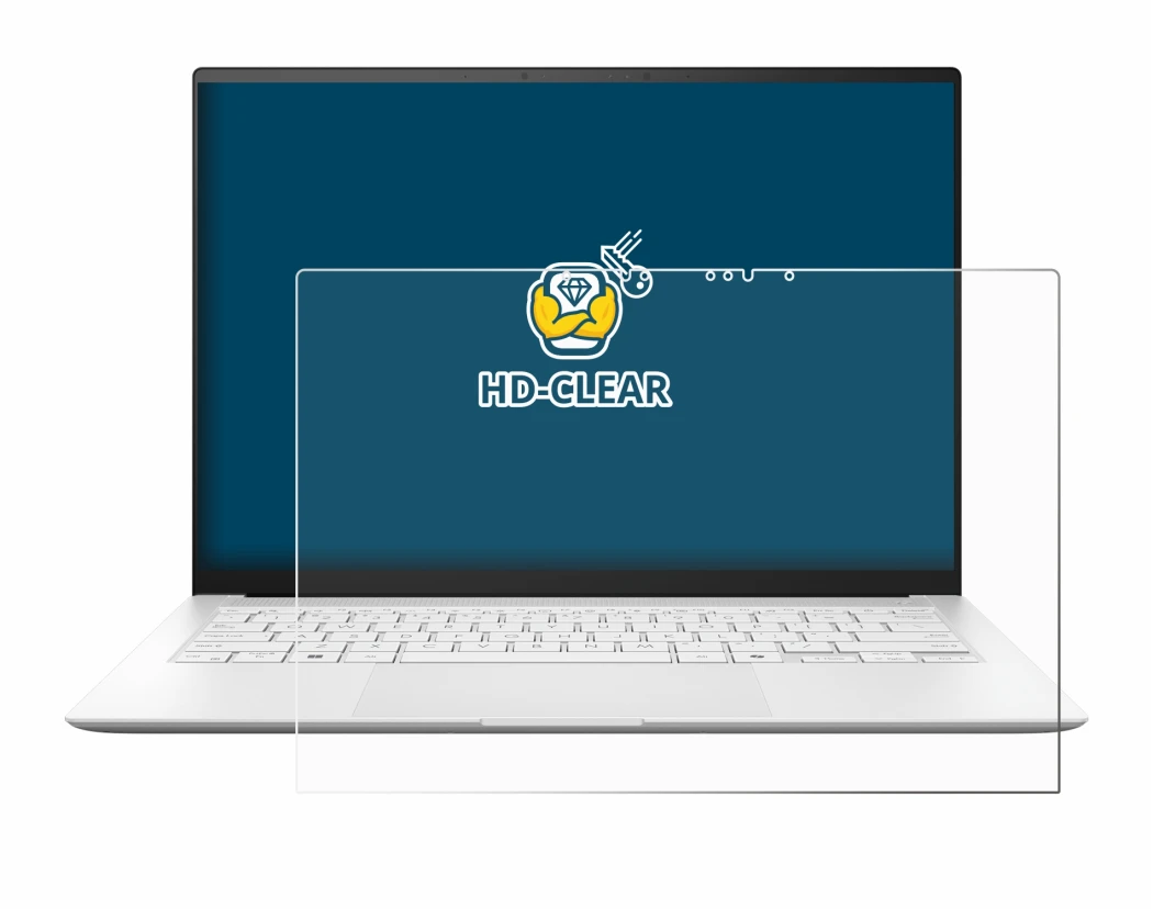 Imagen del dispositivo ASUS ZenBook S 14 UX5406 con una amplia variedad de protectores de pantalla.