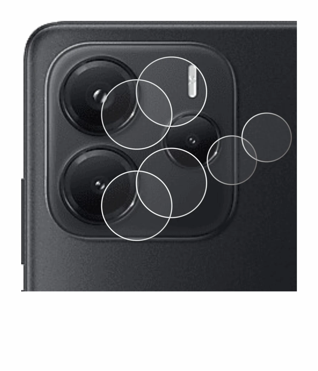 Imagen del dispositivo Xiaomi Redmi Note 14 (SÓLO Cámara) con una amplia variedad de protectores de pantalla.