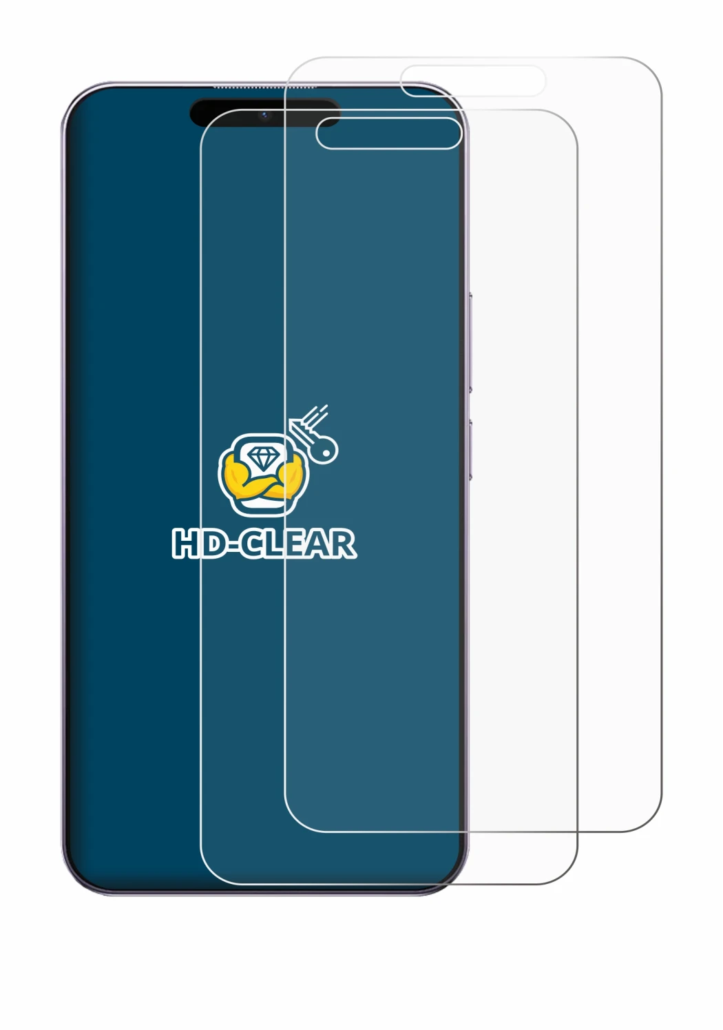 Imagen del dispositivo Oukitel P1 con una amplia variedad de protectores de pantalla.