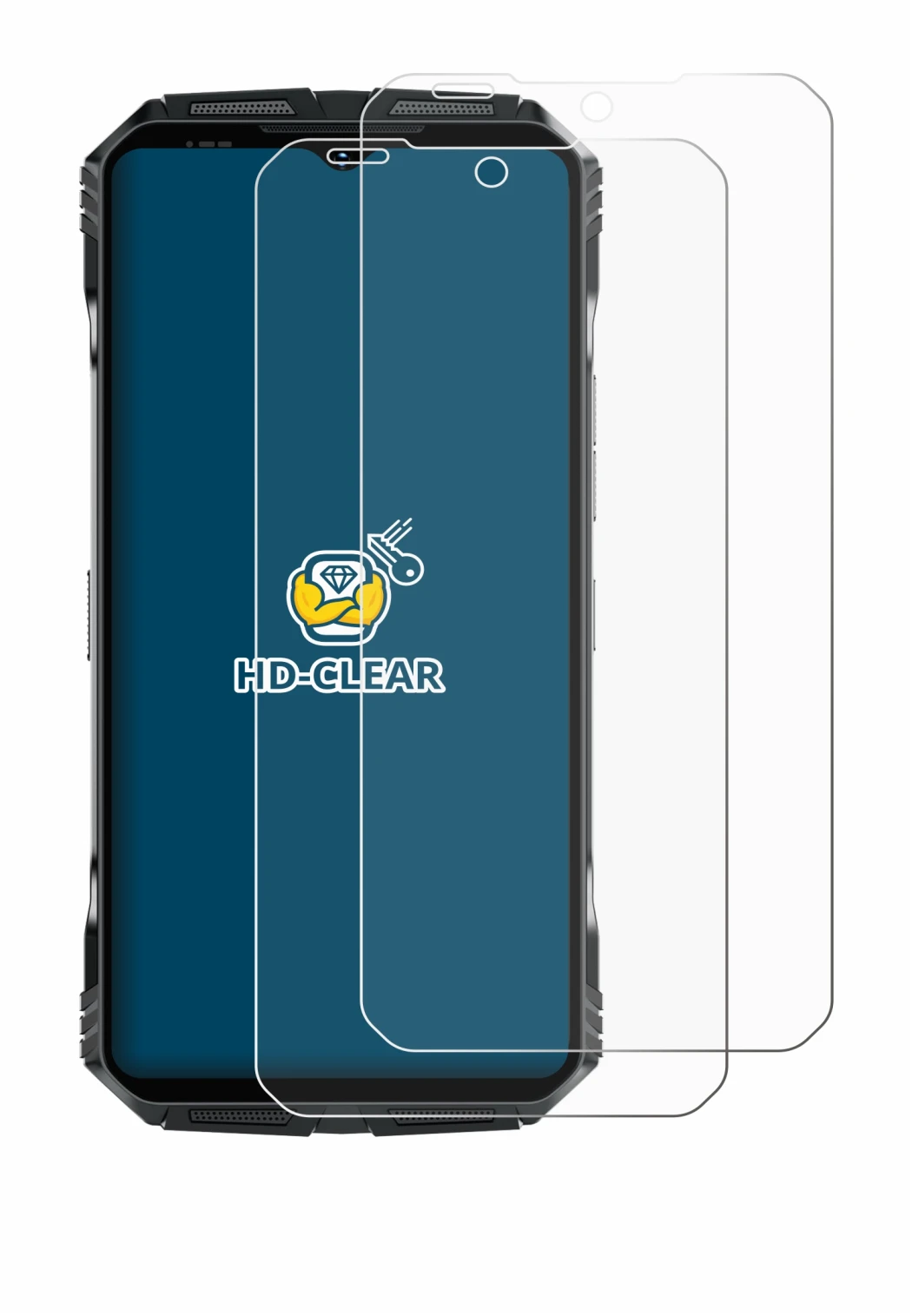 Imagen del dispositivo Doogee S118 Pro con una amplia variedad de protectores de pantalla.