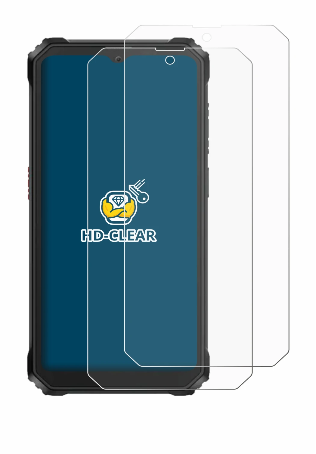 Imagen del dispositivo Blackview BV6200 Plus con una amplia variedad de protectores de pantalla.