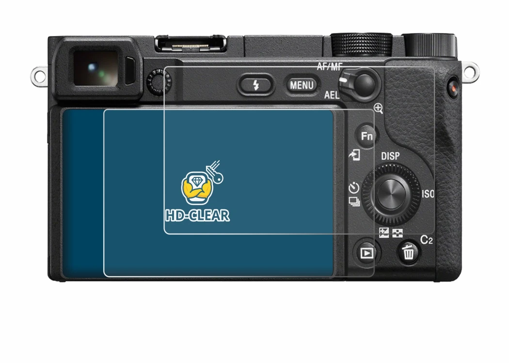 Imagen del dispositivo Sony Alpha 6100A con una amplia variedad de protectores de pantalla.