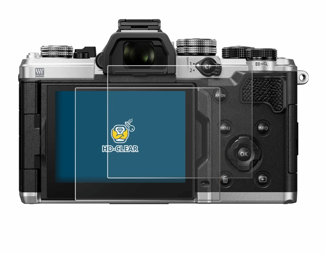 Imagen del dispositivo OM System OM-3 con una amplia variedad de protectores de pantalla.