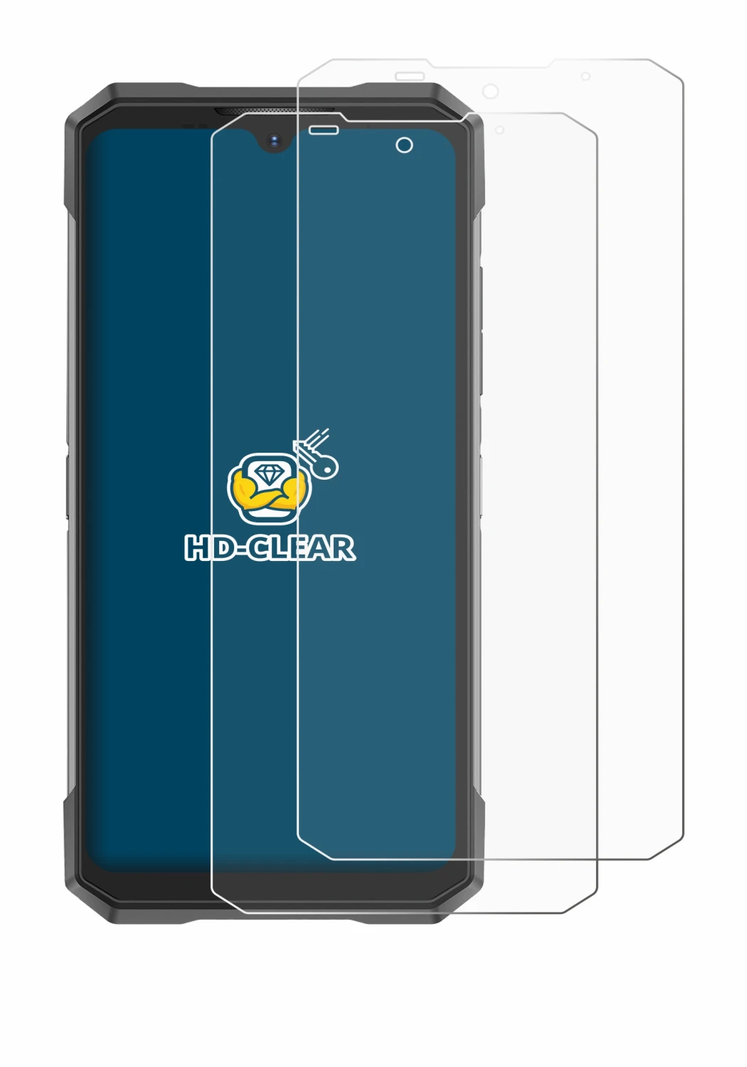 Imagen del dispositivo Doogee S200X con una amplia variedad de protectores de pantalla.