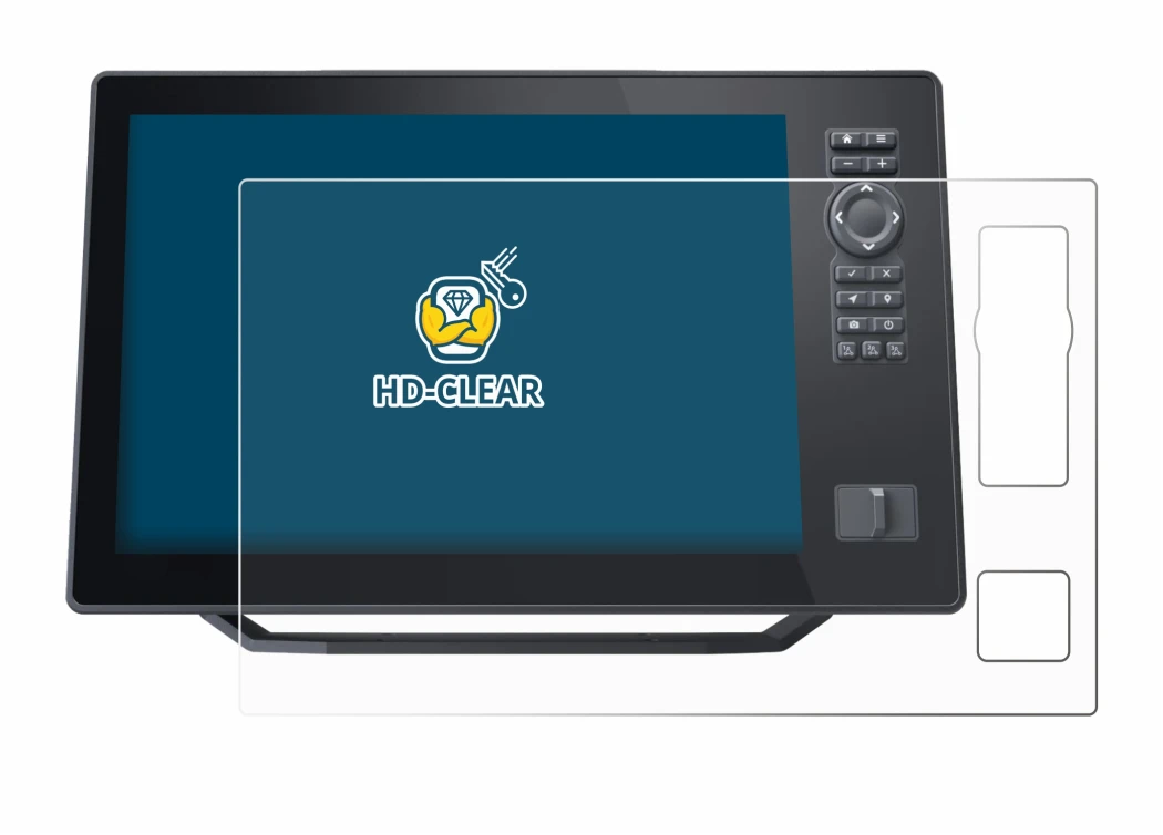 Imagen del dispositivo Humminbird Xplore 12 con una amplia variedad de protectores de pantalla.