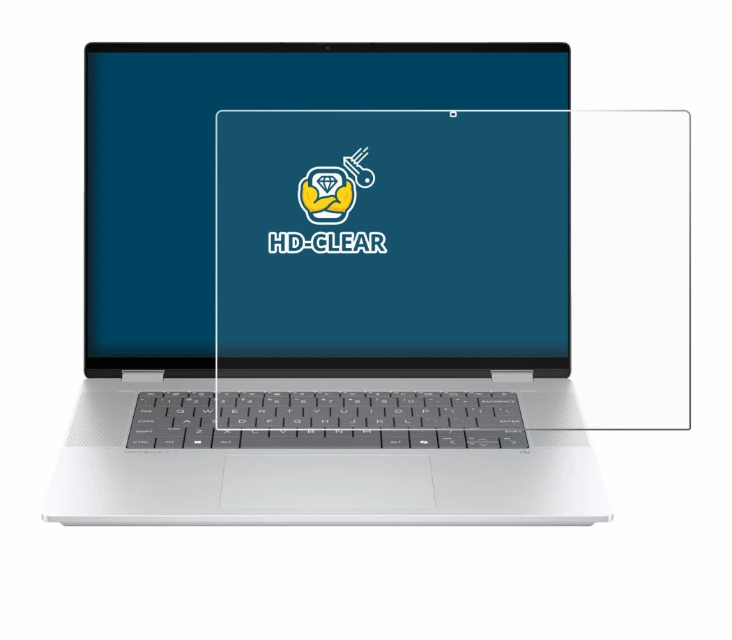 Imagen del dispositivo HP OmniBook X Flip 16-aX con una amplia variedad de protectores de pantalla.