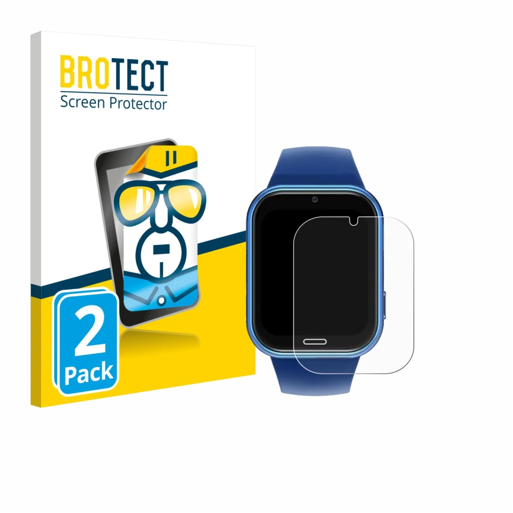 Parte frontal de un envase de producto con el logotipo de la marca BROTECT. Al lado se muestra el dispositivo CATGIFF X53 con