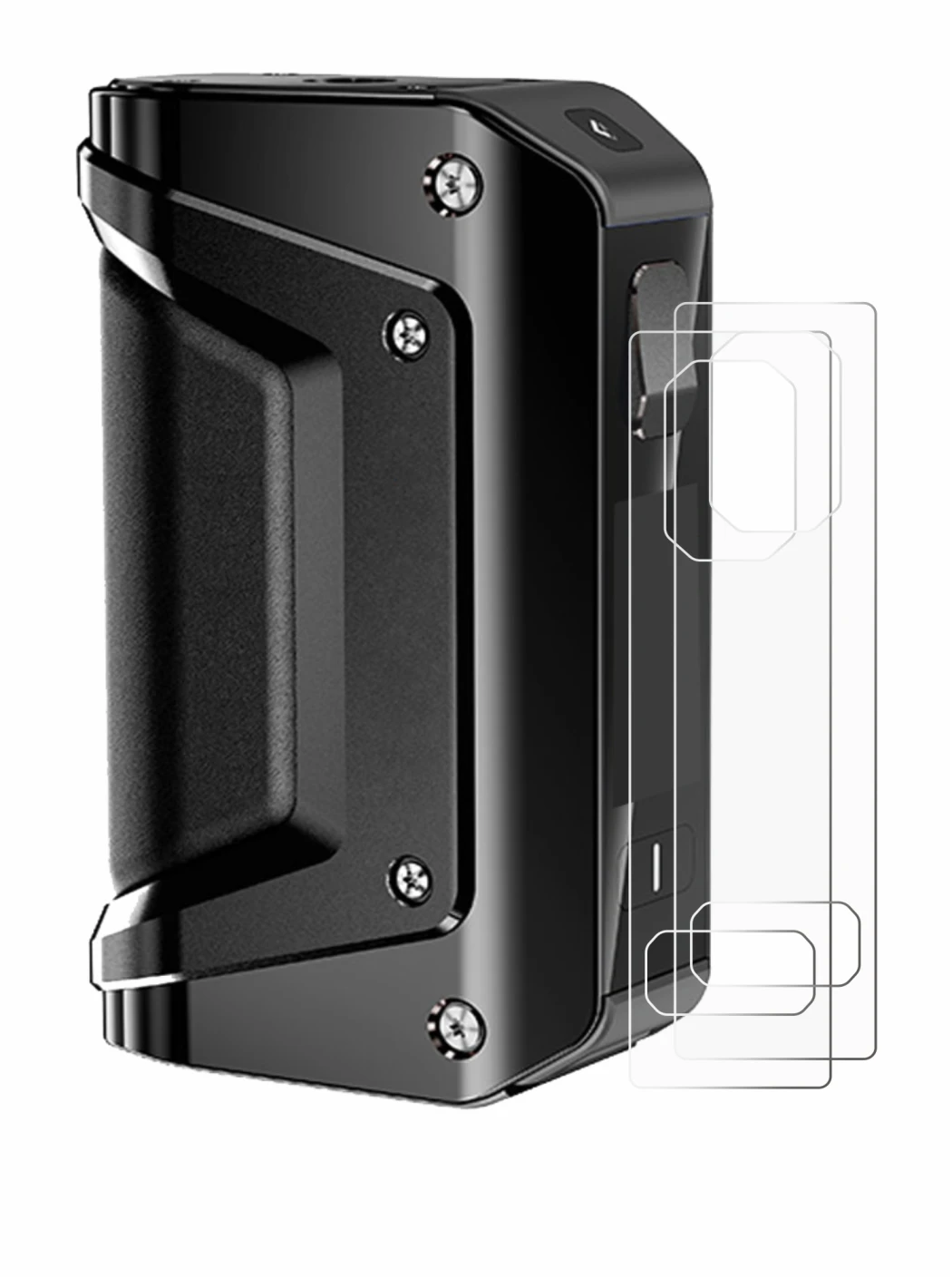 Imagen del dispositivo GeekVape Aegis Legend 3 con una amplia variedad de protectores de pantalla.