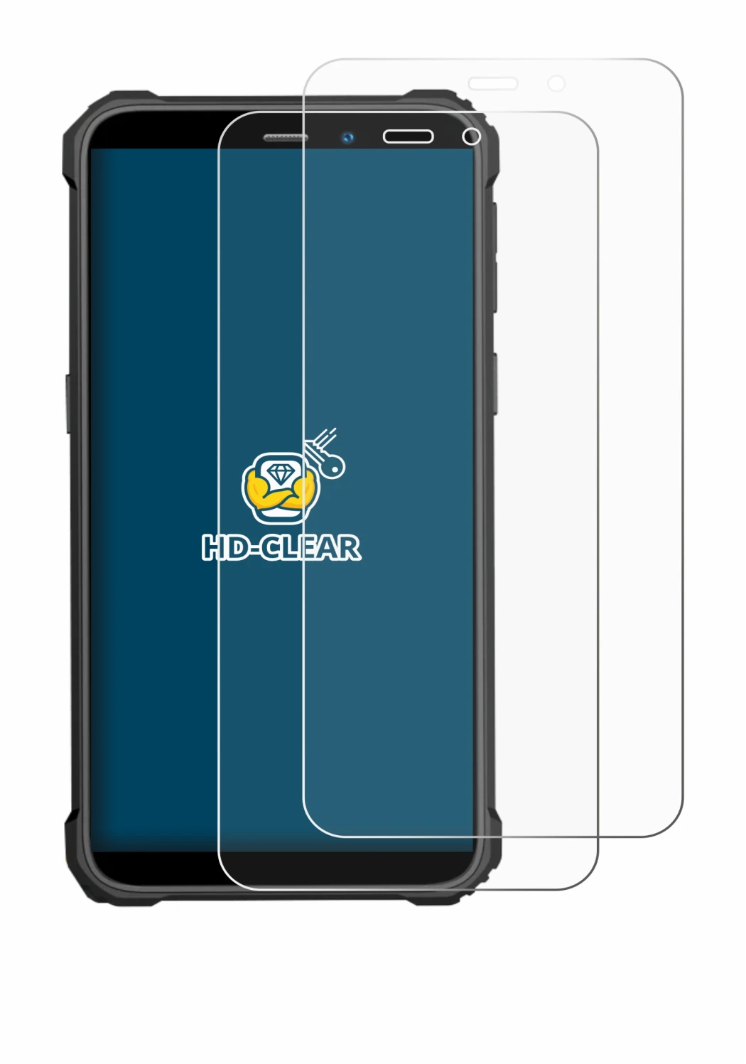 Imagen del dispositivo Oukitel WP32 Pro con una amplia variedad de protectores de pantalla.