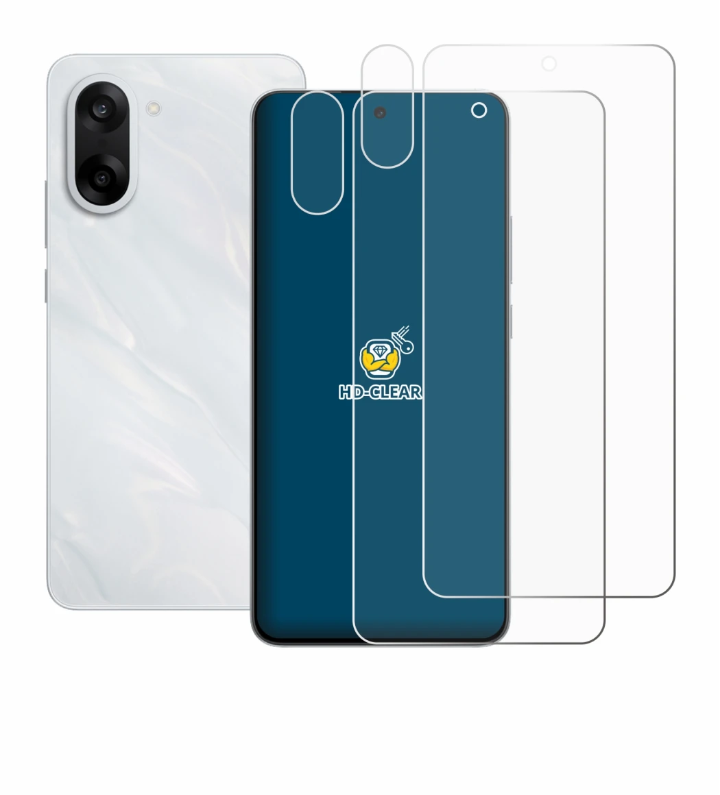 Imagen del dispositivo OnePlus Nord CE 5 (Frontal+Cámara) con una amplia variedad de protectores de pantalla.