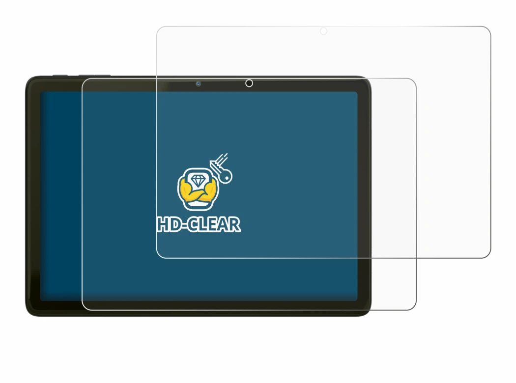 Imagen del dispositivo VALE Tablet V10A con una amplia variedad de protectores de pantalla.
